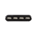 Hub USB2.0 4 ports noir + alimentation - UA0085