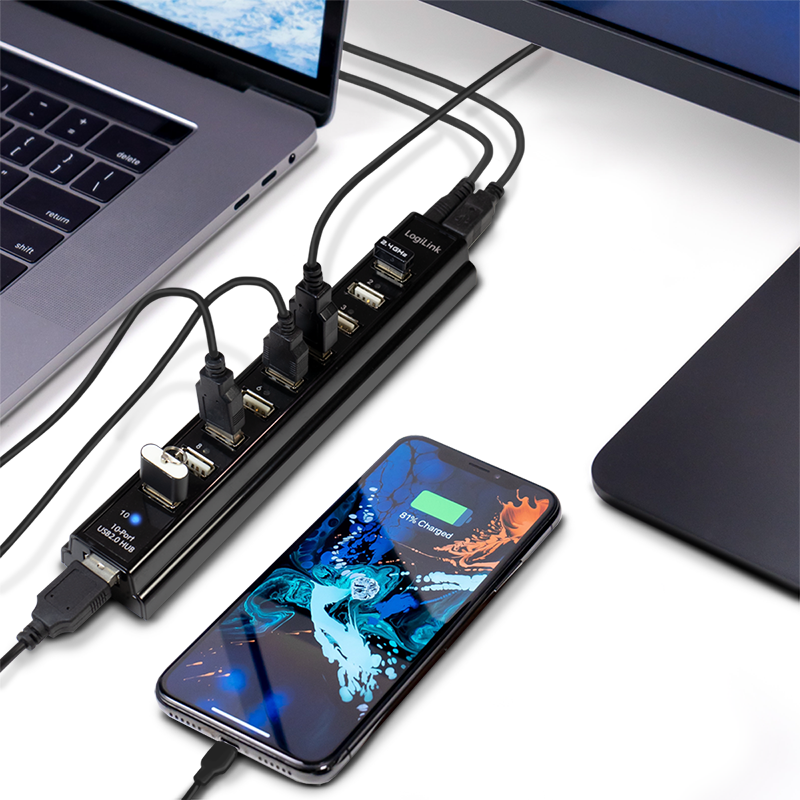 Hub USB2.0, 10 ports - UA0096