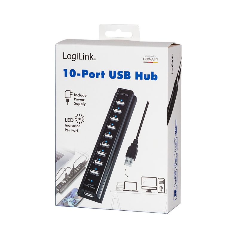 Hub USB2.0, 10 ports - UA0096