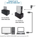 Station d'accueil SATA 3,5" & 2,5" sur USB 3.1 - QP0027