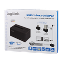 Station d'accueil SATA 3,5" & 2,5" sur USB 3.1 - QP0027