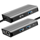 Station d'accueil USB-C 3.2 4K, 7 ports + PD - UA0410

