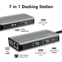 Station d'accueil USB-C 3.2 4K, 7 ports + PD - UA0410
