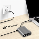 Station d'accueil USB-C 3.2 4K, 7 ports + PD - UA0410

