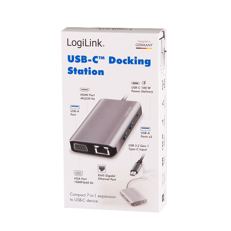 Station d'accueil USB-C 3.2 4K, 7 ports + PD - UA0410
