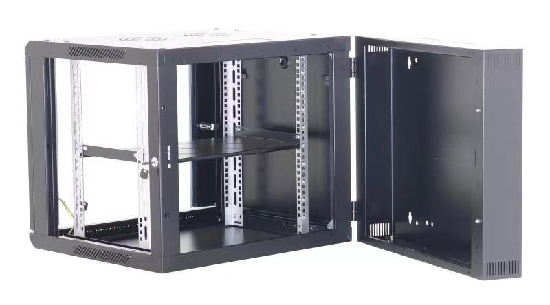 Coffret pivotant 19" 12U noir prof 550 mm