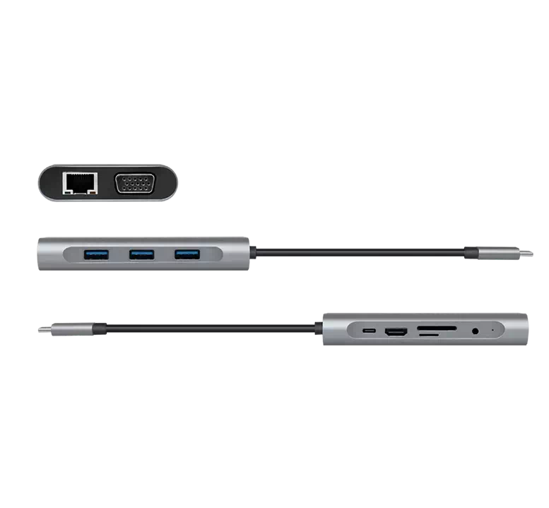 Station d'accueil USB-C 3.2 4K, 10 ports - UA0383
