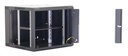 Coffret pivotant 19" 12U noir prof 550 mm
