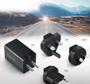 Chargeur de voyage USB-C + USB-A 2 ports 30W - PA0301
