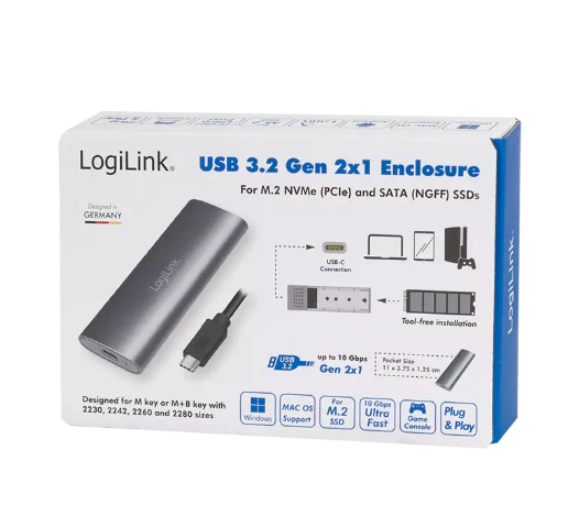 Boitier USB3.2 M.2 NVMe - UA0389