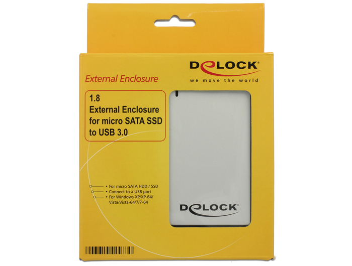 Boîtier USB3.0 Externe 1,8", SATA (HD ou SSD) - 42487
