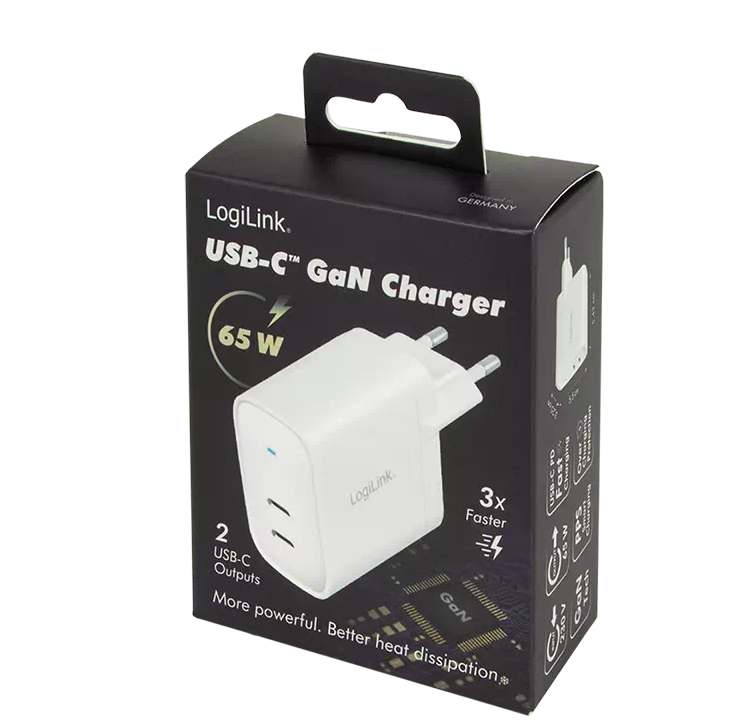 Adaptateur Secteur USB-C 2 ports 65W - PA0283
