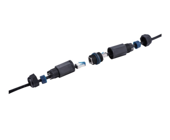 Embase de traversée étanche RJ45 STP CAT 6 - avec manchons