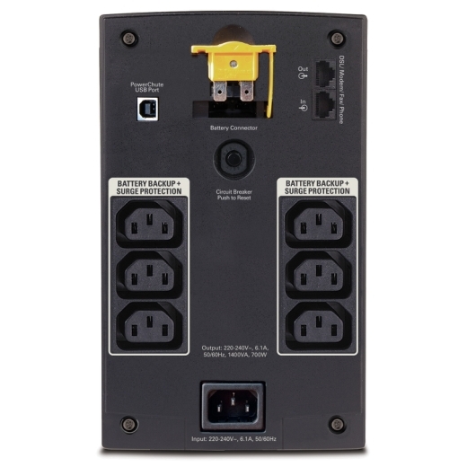 Onduleur de secours APC 1400 VA, 230 V, AVR, prises IEC
