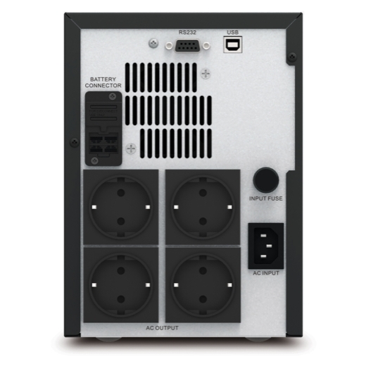 Onduleur APC Easy UPS 1 Ph Line Interactive, 1000 VA, tour, 230 V, 4 prises Schuko CEE 7, AVR, LCD