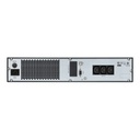 Onduleur APC Easy UPS On-Line, 1 000 VA/800 W, montage en rack 2U, 230 V, 3 prises IEC C13, emplacement pour carte intelligente, écran LCD, sans kit de rails
