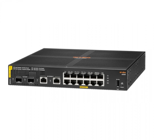 Commutateur Aruba 6000 12G Classe 4 PoE 2G/2SFP 139 W