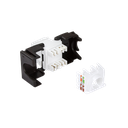 Embase Keystone RJ45 Cat6a CAD, non-blindé, AWG 22-26, sans outil, 17mm PoE++ 
