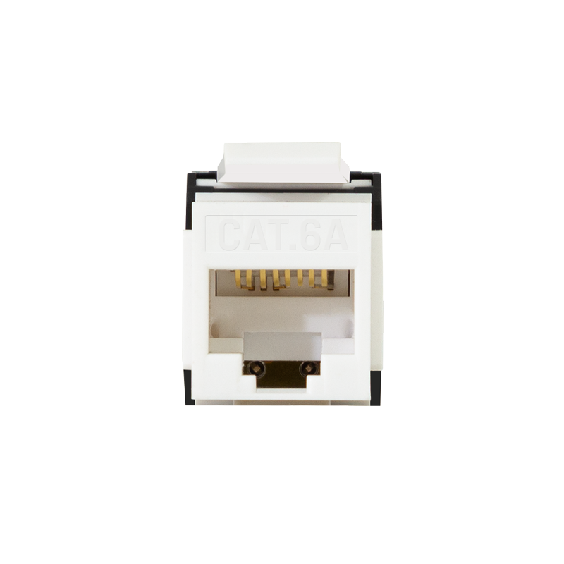 Embase Keystone RJ45 Cat6a CAD, non-blindé, AWG 22-26, sans outil, 16,6mm PoE++ 