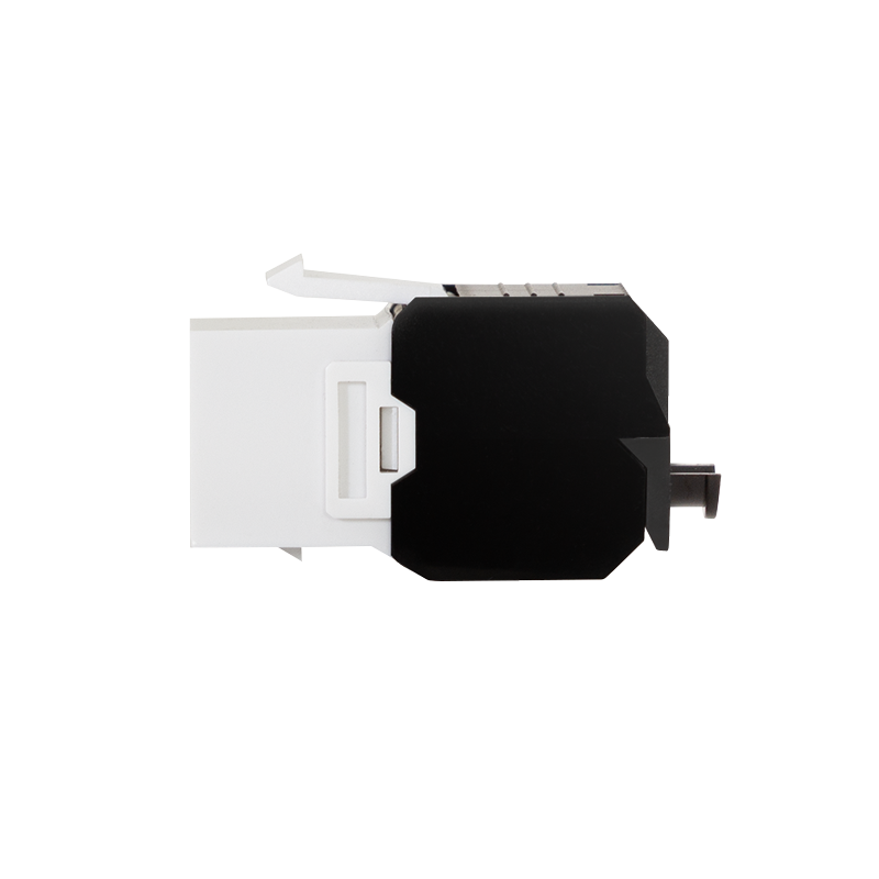 Embase Keystone RJ45 Cat6a CAD, non-blindé, AWG 22-26, sans outil, 16,6mm PoE++ 