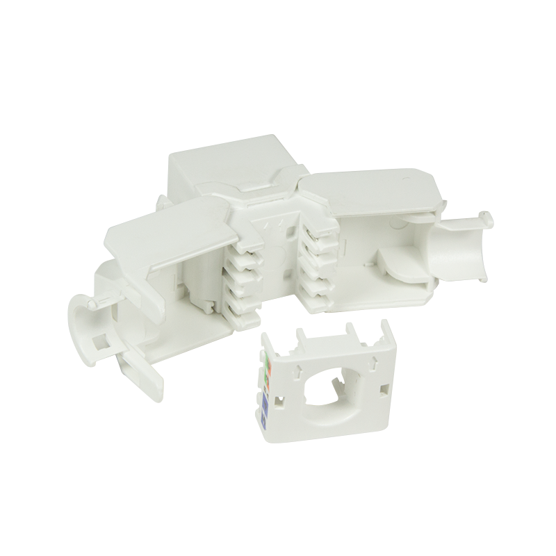 Embase Keystone RJ45 Cat6a CAD, non-blindé, AWG 22-24, sans outil, 16,5mm PoE++ 