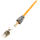 Connecteur RJ45 Cat6a blindé, par 10, souple et rigide