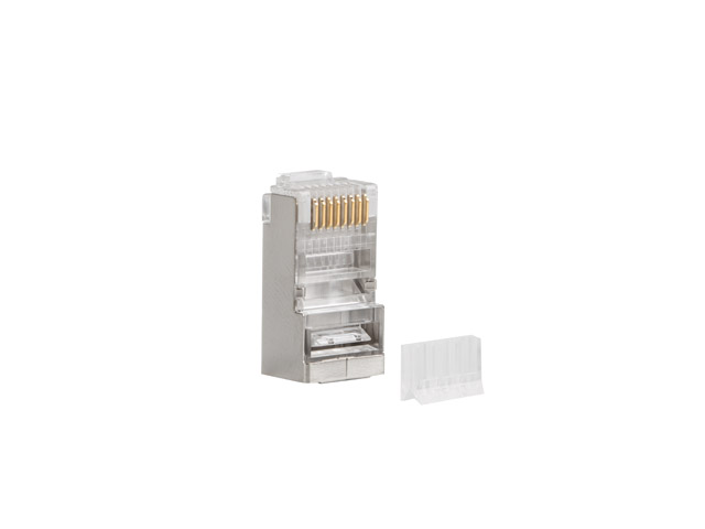Connecteur RJ45 Catégorie 6, blindé avec guide par 100