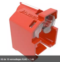 Kit de 10 verrouillages RJ45 + 1 clé