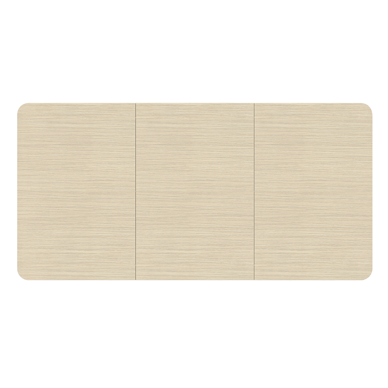 Plateau de bureau en bois 3 parties, 1200x600mm, bois clair 