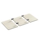 Plateau de bureau en bois 3 parties, 1200x600mm, bois clair 