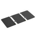 Plateau de bureau en bois 3 parties, 1200x600mm, noir 