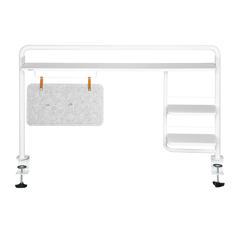 Support pour bureau à pince, 1161x218x757mm, blanc 