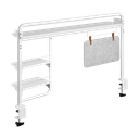 Support pour bureau à pince, 1161x218x757mm, blanc 