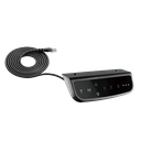 Structure de bureau assis-debout à réglage électrique, 3 moteurs, forme en L à 90° 