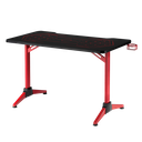 Bureau Gamer avec éclairage RVB, motif géo-nid d'abeille 