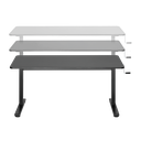 Bureau assis-debout réglable manuellement 