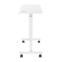 Chariot mobile table de lit avec ressort à gaz, réglable en hauteur 