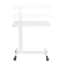 Chariot mobile table de lit avec ressort à gaz, réglable en hauteur 