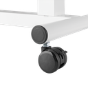 Chariot mobile table de lit avec ressort à gaz, réglable en hauteur 