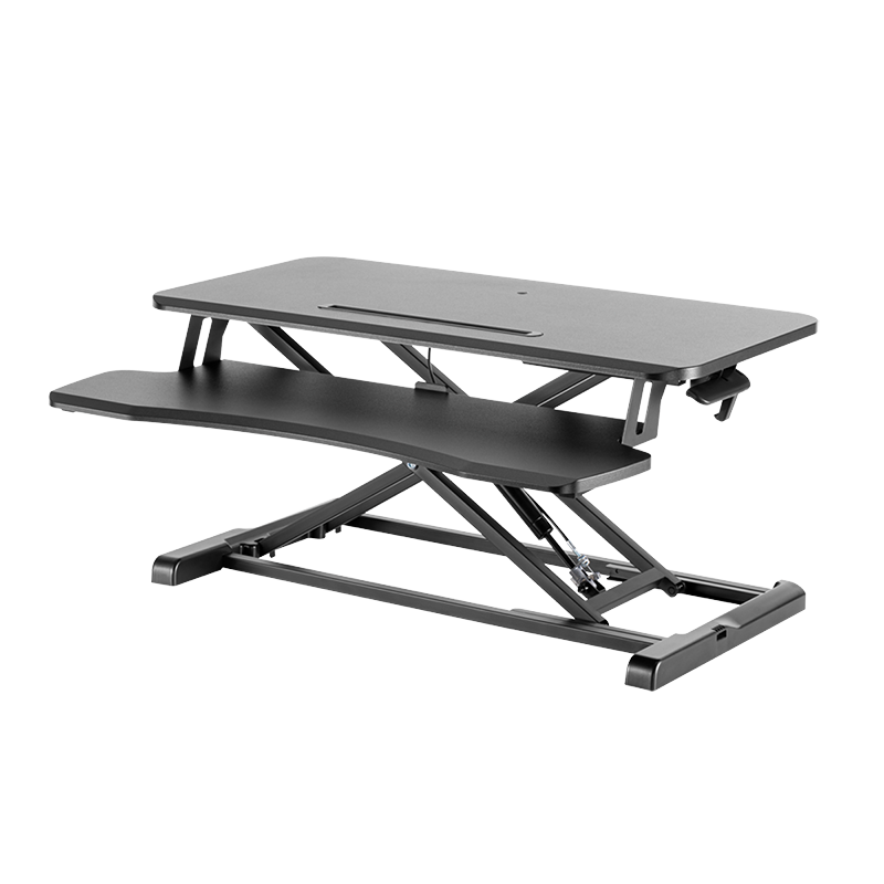 Convertisseur de bureau debout avec plateau pour clavier, réglable 