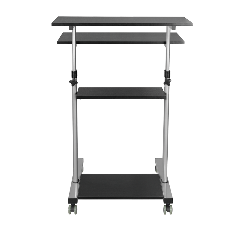 Poste de travail assis-debout, réglable en hauteur, mobile, 60 kg max. 