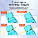 Identificateur de fibre optique en direct pour câble 0.25/0.9/2.0/3.0mm avec câble à fibre optique 10mw VFL et LED RJ45 850nm-1650nm SM et MM 