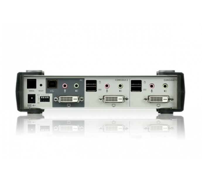 Aten CS261 KVM DVI inversé 1 PC 2 utilisateurs DVI/USB