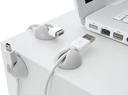Blue lounge cabledrop blanc (lot de 6)