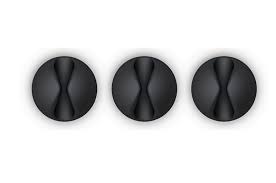 Blue lounge cabledrop noir (lot de 6)