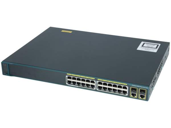 WS-C2960+24LC-L Cisco Catalyst 2960-Plus Series 24 ports LAN Base switch supports 16 x 10/100 Ethernet ports, 8 x 10/100 PoE 