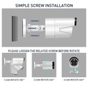 CAMERA  3MP BULLET ETANCHE SURVEILLANCE 8 CANAUX IP CAMERA DE SECURITE POE NVR 