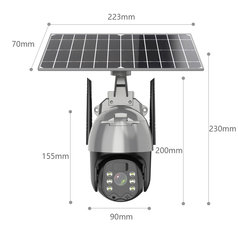 CAMERA EXTERIEUR 4G 360 SANS FIL PTZ SOLAIRE SURVEILLANCE 