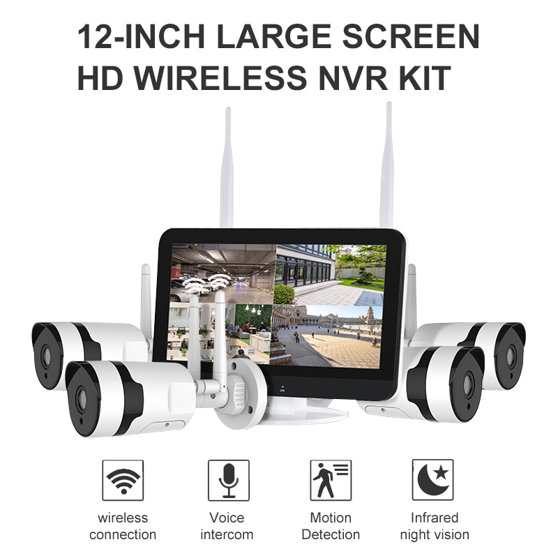 CAMERA  4CH PROFESSIONNEL VIDEO WIFI IP KIT 
