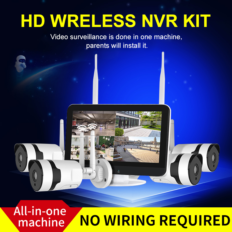 CAMERA  4CH PROFESSIONNEL VIDEO WIFI IP KIT 